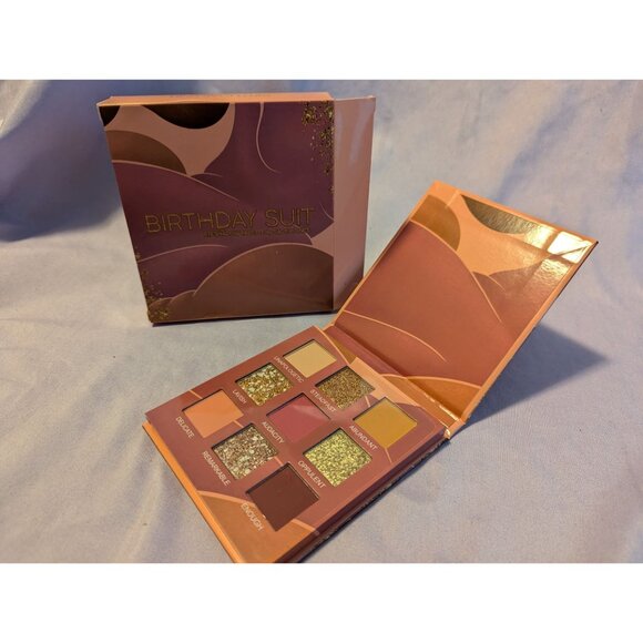 Sassy Jones Birthday Suit Eyeshadow Palette 9 Versatile Shades Matte & Glitter - Picture 2 of 2